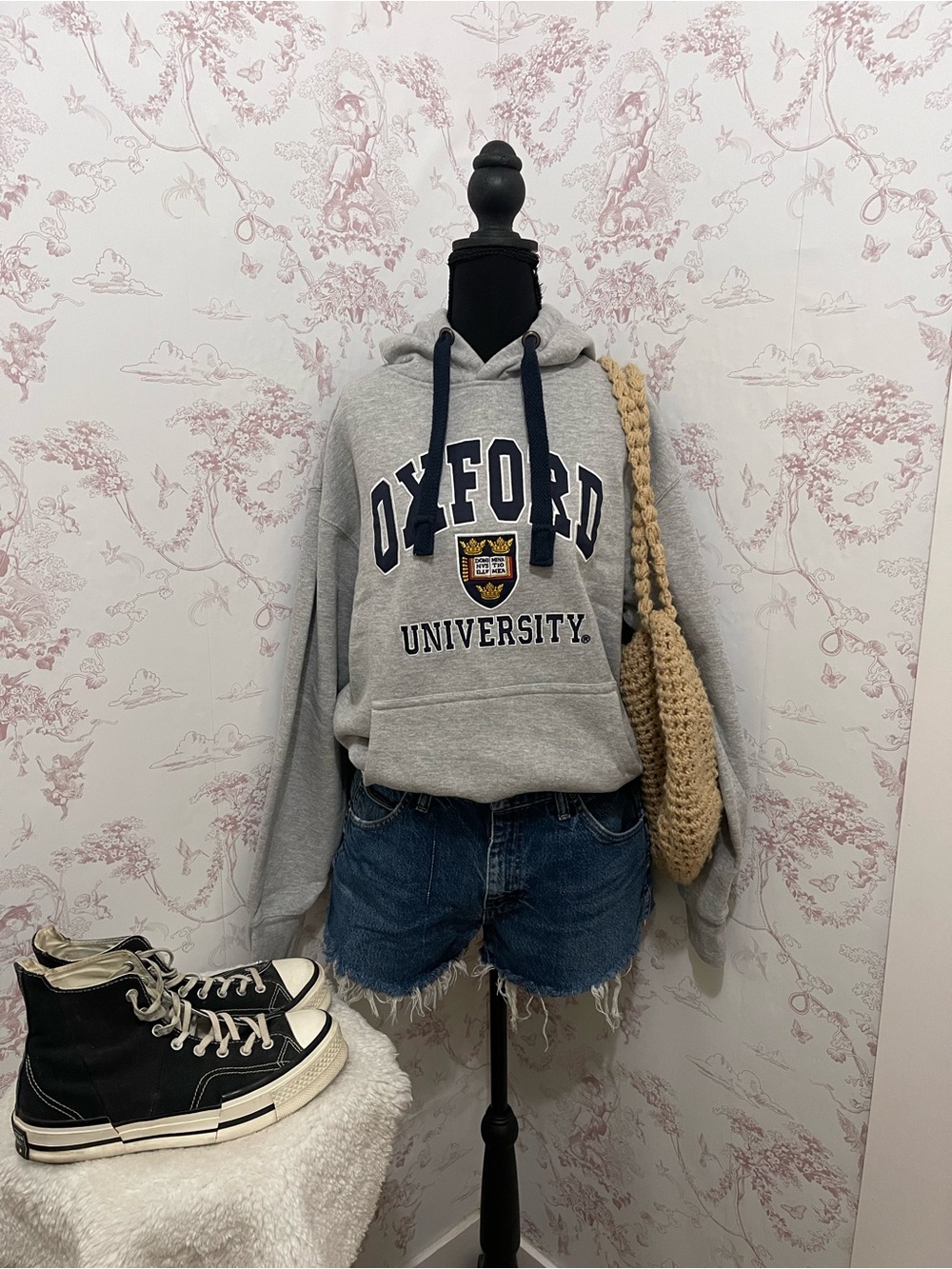 Oxford University Grey Hoodie size medium